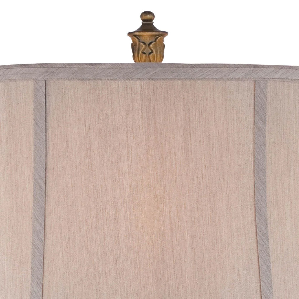 Set of 2 Antique Gold Finish End Table Lamps N629