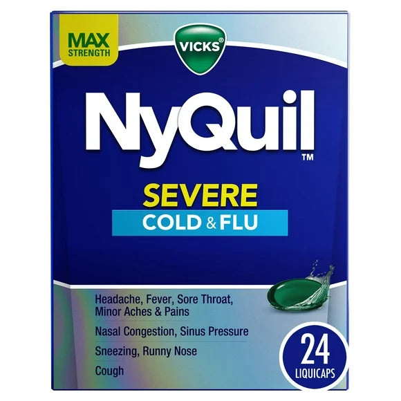 Nighttime Cold and Flu Medicine 24 Count C6719