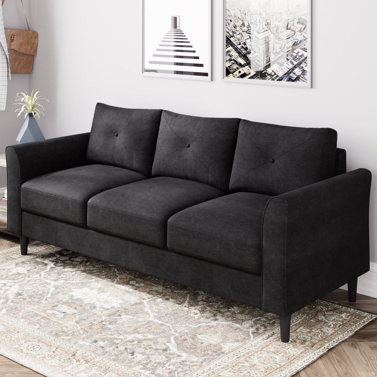 Black Sofa Couch P23303