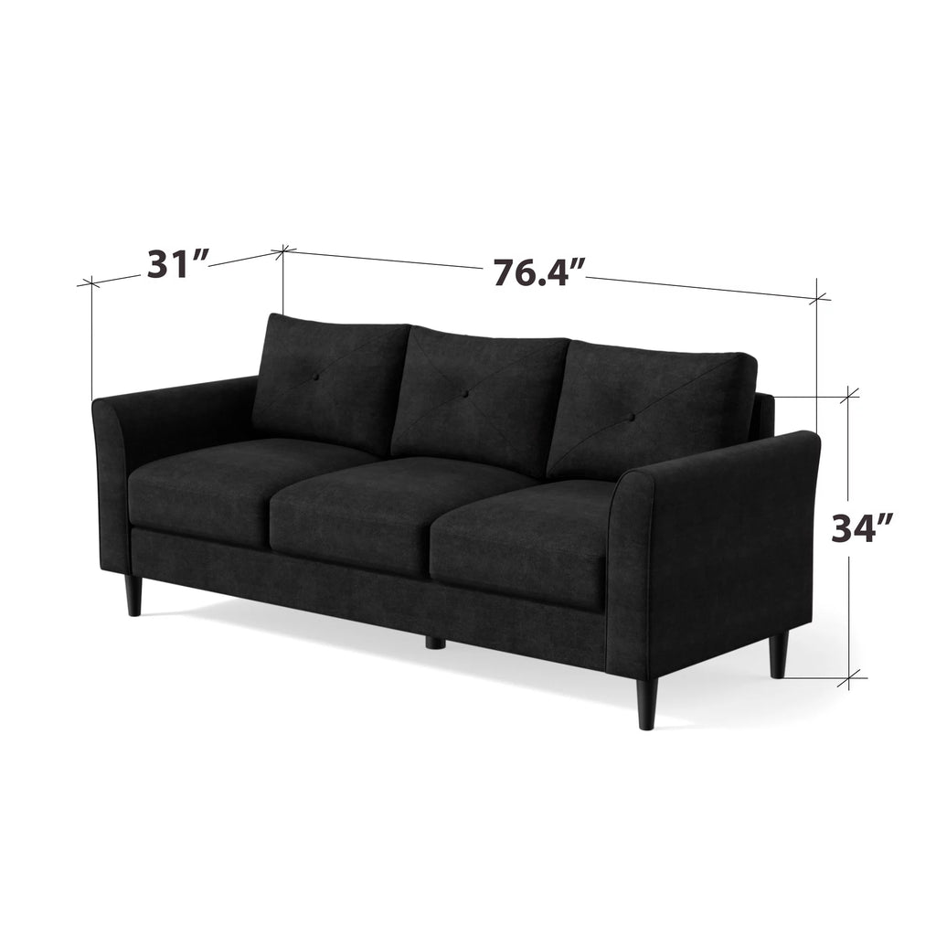 Black Sofa Couch P23303