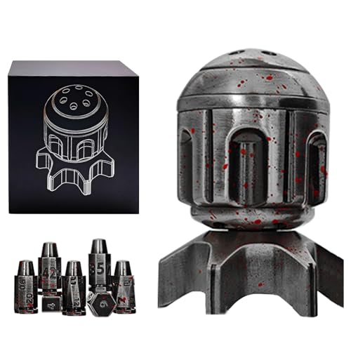 7 Metallic Polyhedral Dice Set with Gift Case C218402